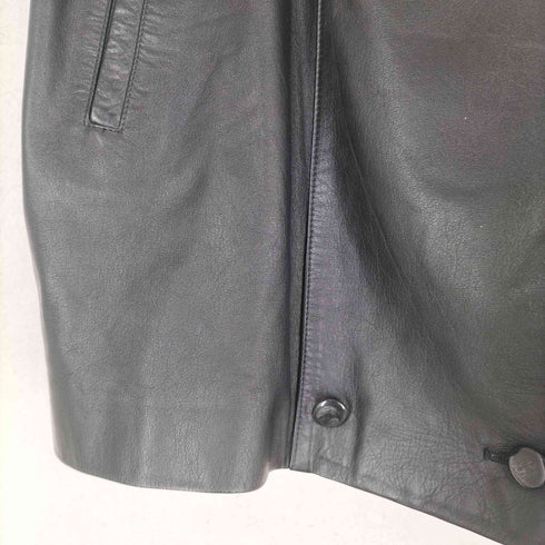 VASIMNASU cow leather レオパード切替カウレザーハーフコート レディース F