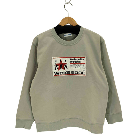 WOKE EDGE We Hope Washed Crew Neck Sweat メンズ JPN:L