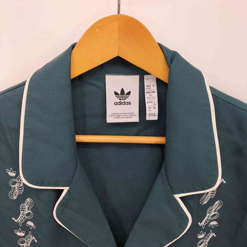 アディダス adidas 24SS レジャー ボウリングシャツ メンズ import:XXL