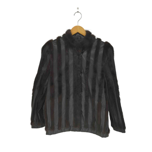 REGINA calf leather&mink fur トグルボタンファー切替レザージャケット レディース 11