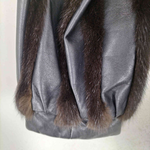 REGINA calf leather&mink fur トグルボタンファー切替レザージャケット レディース 11