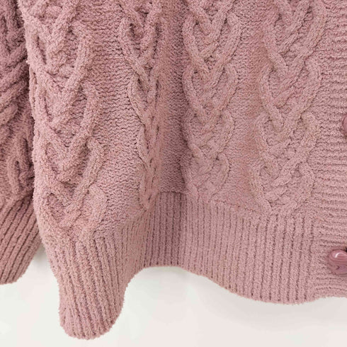 ジェラートピケ gelato pique レンタイン スフレハートアランカーディガン レディース ONE SIZE