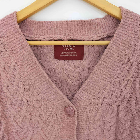 ジェラートピケ gelato pique レンタイン スフレハートアランカーディガン レディース ONE SIZE