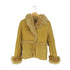 V.O.M lamb suede ファー切替ラムスエードジャケット レディース 38