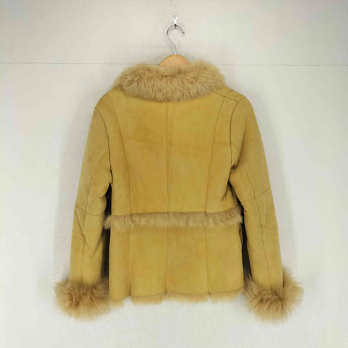 V.O.M lamb suede ファー切替ラムスエードジャケット レディース 38