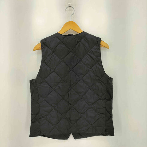 タイオン TAION ナイロン フロントボタン ダウン キルティング ベスト メンズ L