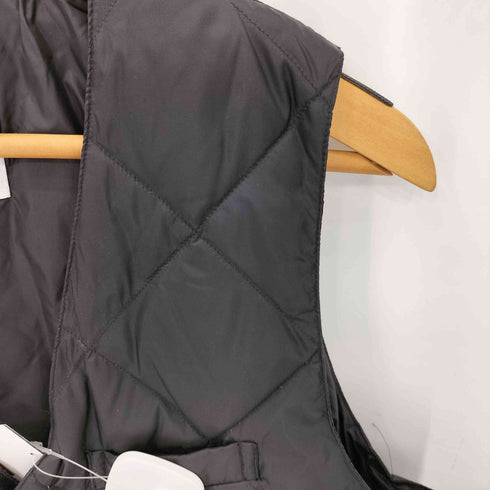 タイオン TAION ナイロン フロントボタン ダウン キルティング ベスト メンズ L