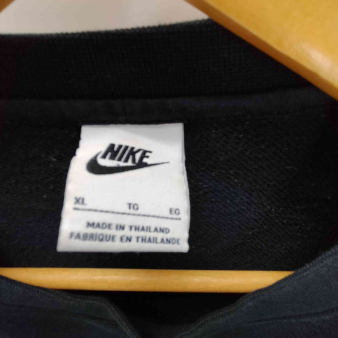 ナイキ NIKE 24AW NSW CLUB CRW FT BLACK WHITE クラブ フレンチテリー クルー スウェット メンズ import:XL