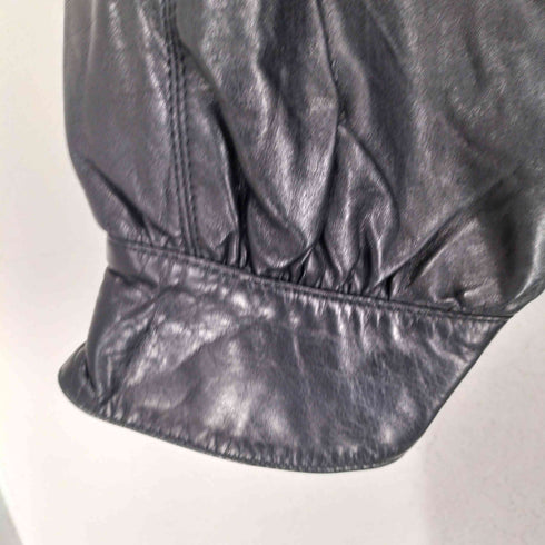 LA NAVE Femme cow leather 襟ファーカウレザーマキシコート レディース