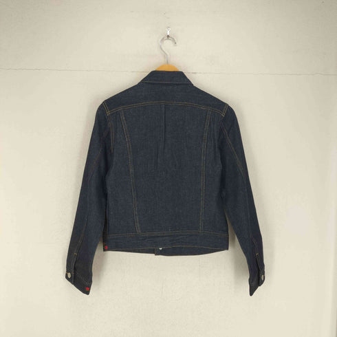 バラ刺繍デニムトラッカージャケット Y2K レディース M