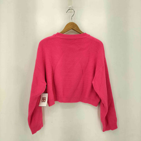 ザラ ZARA クロップド丈 クルーネックニット セーター レディース import:L