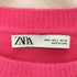 ザラ ZARA クロップド丈 クルーネックニット セーター レディース import:L