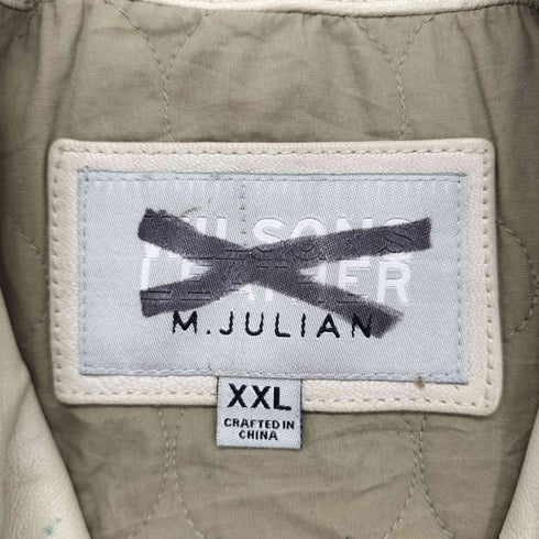 WILSONS LEATHER M.JULIAN レザー ジップアップジャケット メンズ import:XXL
