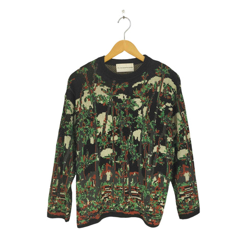 ビューティフルピープル beautiful people グラフィックニットプルオーバー レディース M