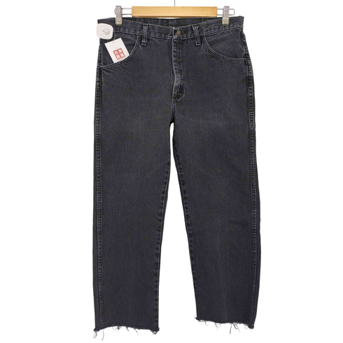 ラスラー RUSTLER 00s ストレート ブラックデニムパンツ ジーンズ メンズ 34