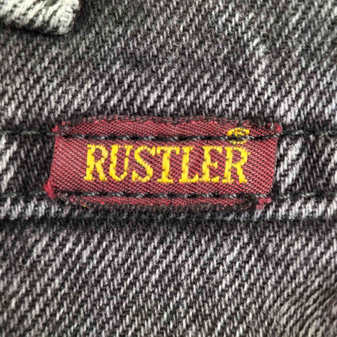ラスラー RUSTLER 00s ストレート ブラックデニムパンツ ジーンズ メンズ 34