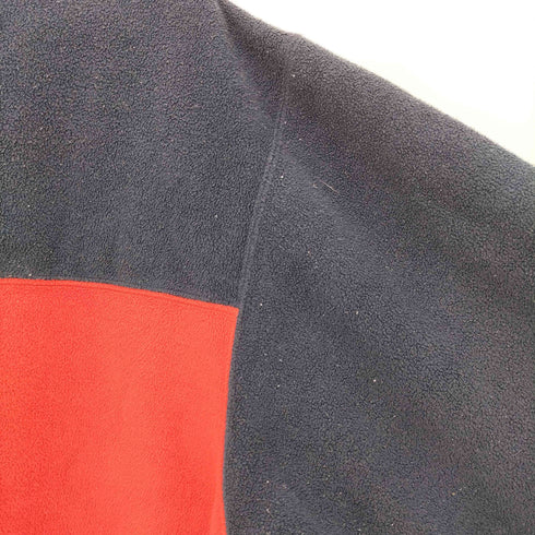 トミージーンズ tommy jeans 90s トリコカラー フリース クルーネックスウェット メンズ import:L