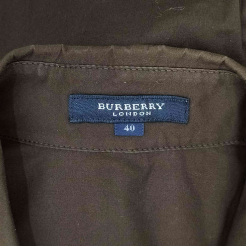 バーバリーロンドン BURBERRY LONDON ロゴ刺繍 L/S シャツ レディース 40