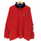 トミージーンズ tommy jeans 90s ボックスロゴ刺繍 ハーフジップ フリースジャケット プルオーバー メンズ import:XL