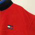 トミージーンズ tommy jeans 90s ボックスロゴ刺繍 ハーフジップ フリースジャケット プルオーバー メンズ import:XL