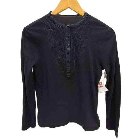 ローレンジーンズカンパニー LAUREN JEANS COMPANY 花柄 レース ヘンリーネック レース L/S カットソー レディース import:XS