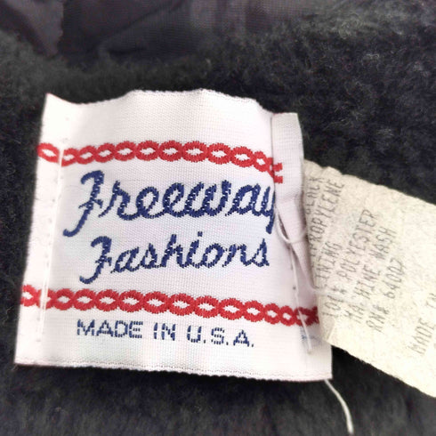 freeway fashions usa製 80-90s 裏地キルティング ステンカラー ボアコート レディース JPN:7号