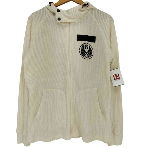 アヴィレックス AVIREX AERONAUTICS 00s ロゴ サーマルジップフーディー メンズ import:XL