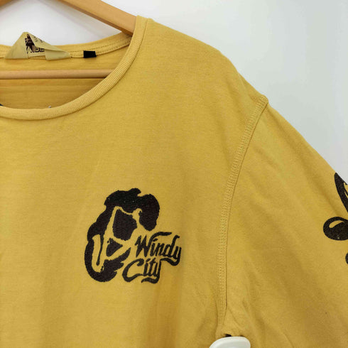 アヴィレックス AVIREX 両面刺繍 袖プリント 長袖クルーネックtシャツ メンズ 2XL