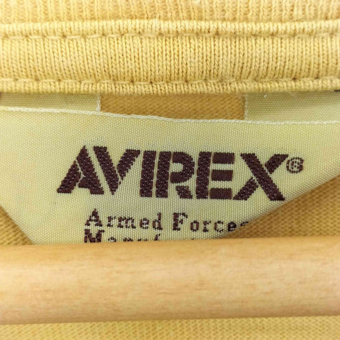 アヴィレックス AVIREX 両面刺繍 袖プリント 長袖クルーネックtシャツ メンズ 2XL