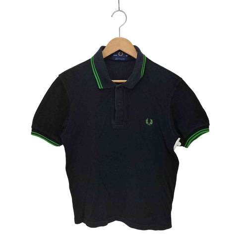 フレッドペリー FRED PERRY イングランド製 ワンポイント刺繍 半袖ポロシャツ メンズ US:38