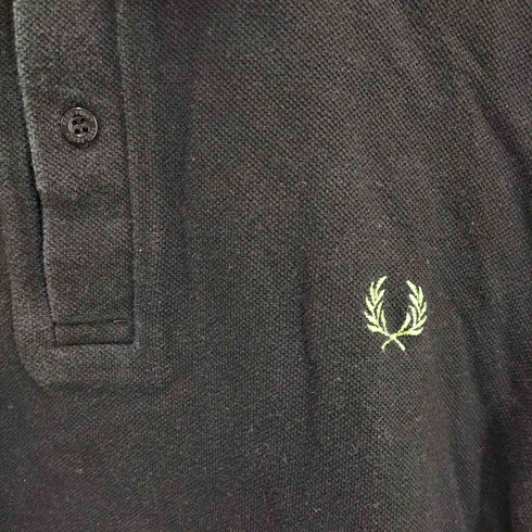 フレッドペリー FRED PERRY イングランド製 ワンポイント刺繍 半袖ポロシャツ メンズ US:38