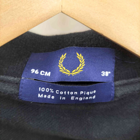 フレッドペリー FRED PERRY イングランド製 ワンポイント刺繍 半袖ポロシャツ メンズ US:38