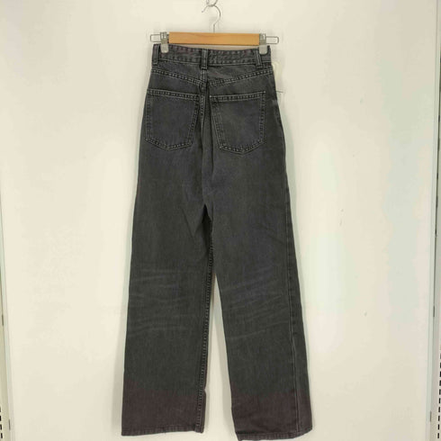 ザラ ZARA ストレートブラックデニムパンツ レディース 32