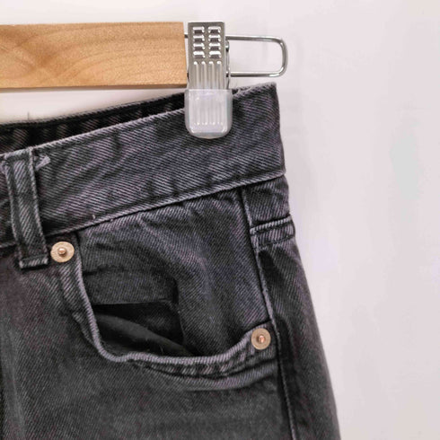 ザラ ZARA ストレートブラックデニムパンツ レディース 32
