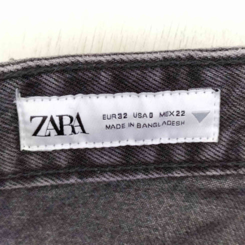 ザラ ZARA ストレートブラックデニムパンツ レディース 32