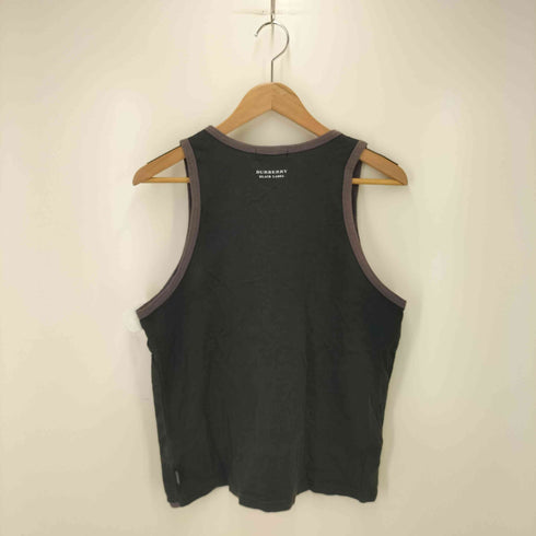 バーバリーブラックレーベル BURBERRY BLACK LABEL フロントデザイン タンクトップ Y2K メンズ JPN:3