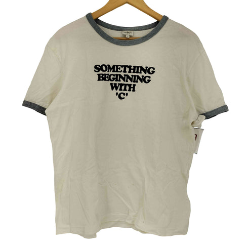 カルバンクラインジーンズ Calvin Klein Jeans SOMETHING BEGINNING WITH C プリント リンガーTシャツ メンズ import:L