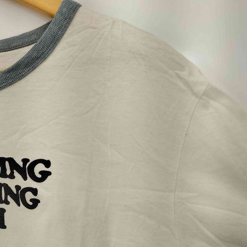 カルバンクラインジーンズ Calvin Klein Jeans SOMETHING BEGINNING WITH C プリント リンガーTシャツ メンズ import:L