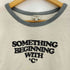 カルバンクラインジーンズ Calvin Klein Jeans SOMETHING BEGINNING WITH C プリント リンガーTシャツ メンズ import:L