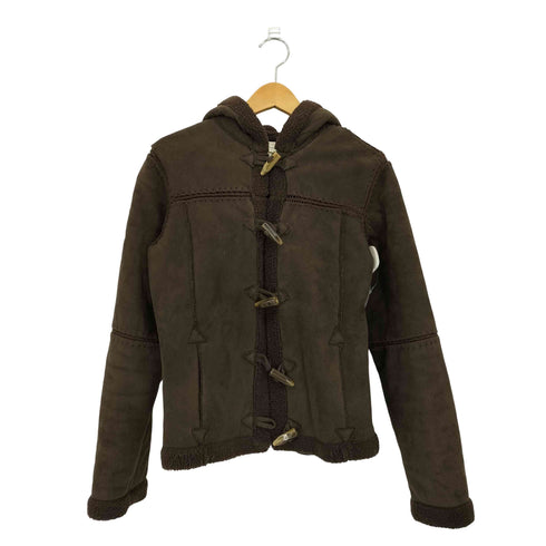 モルガン MORGAN 裏ボア フェイク ムートン ダッフルジャケット レディース