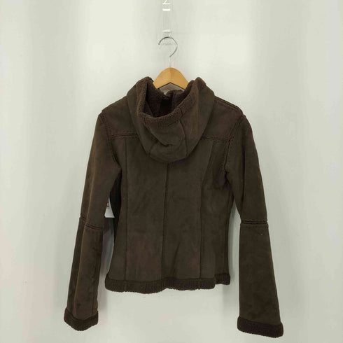 モルガン MORGAN 裏ボア フェイク ムートン ダッフルジャケット レディース