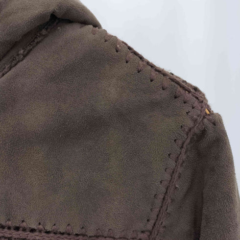 モルガン MORGAN 裏ボア フェイク ムートン ダッフルジャケット レディース