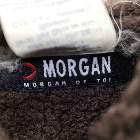 モルガン MORGAN 裏ボア フェイク ムートン ダッフルジャケット レディース