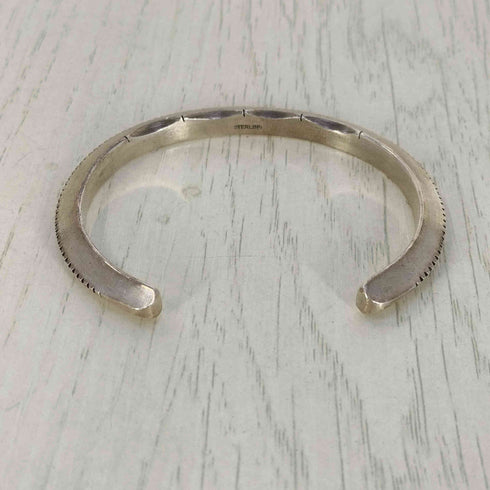 STERLING カットデザイン シルバーバングル インディアンジュエリー メンズ