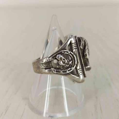 インディアン 酋長 STERLING バイカー メキシカン リング メンズ 16号