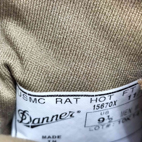 ダナー Danner USMC RAT Hot Weather Military Boot GORE TEX メンズ US:9.5