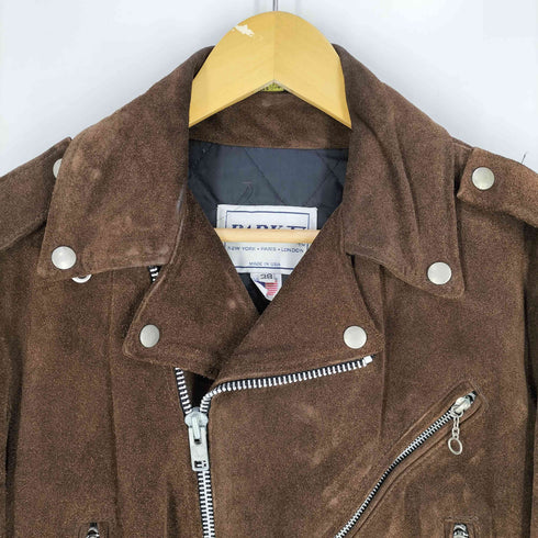 80S~90S PARK V USA製 スエード ダブルライダース メンズ US:38