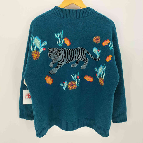 ザラ ZARA 虎 刺繍 Vネック カーディガン メンズ import:M