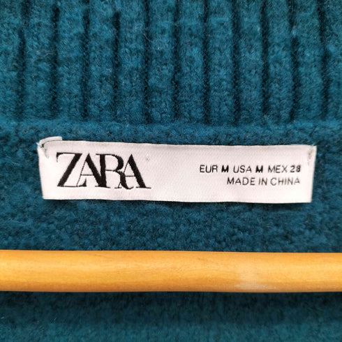ザラ ZARA 虎 刺繍 Vネック カーディガン メンズ import:M