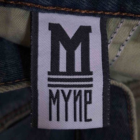マイン MYne ダメージ加工 デニムワイドパンツ メンズ JPN:S